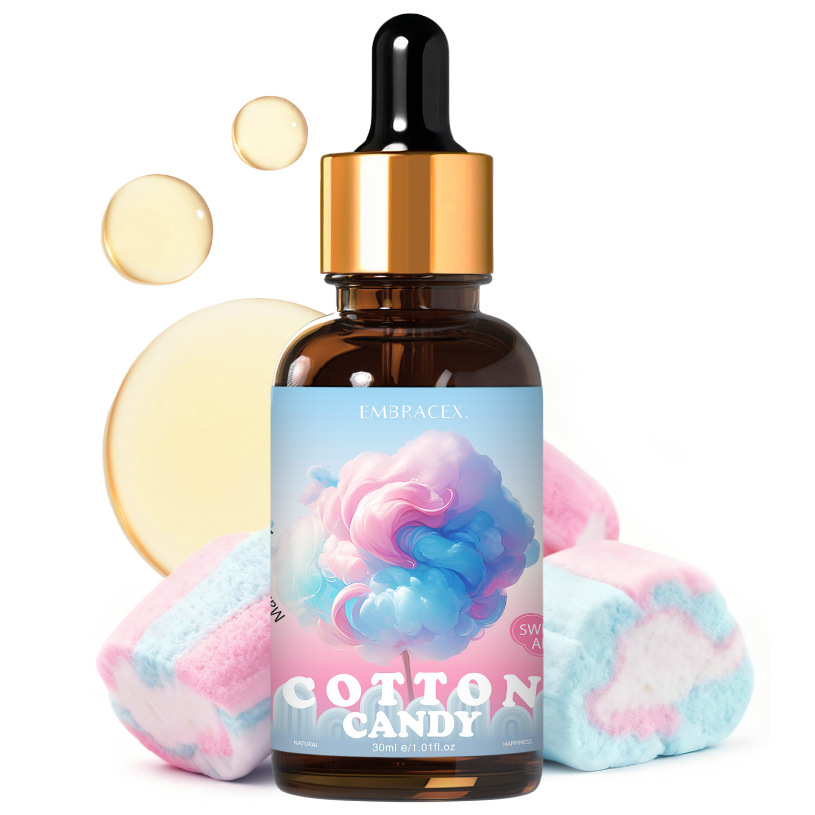 Candle Supplies Essential Oils - Óleo Essencial de Algodão Doce 30ml,