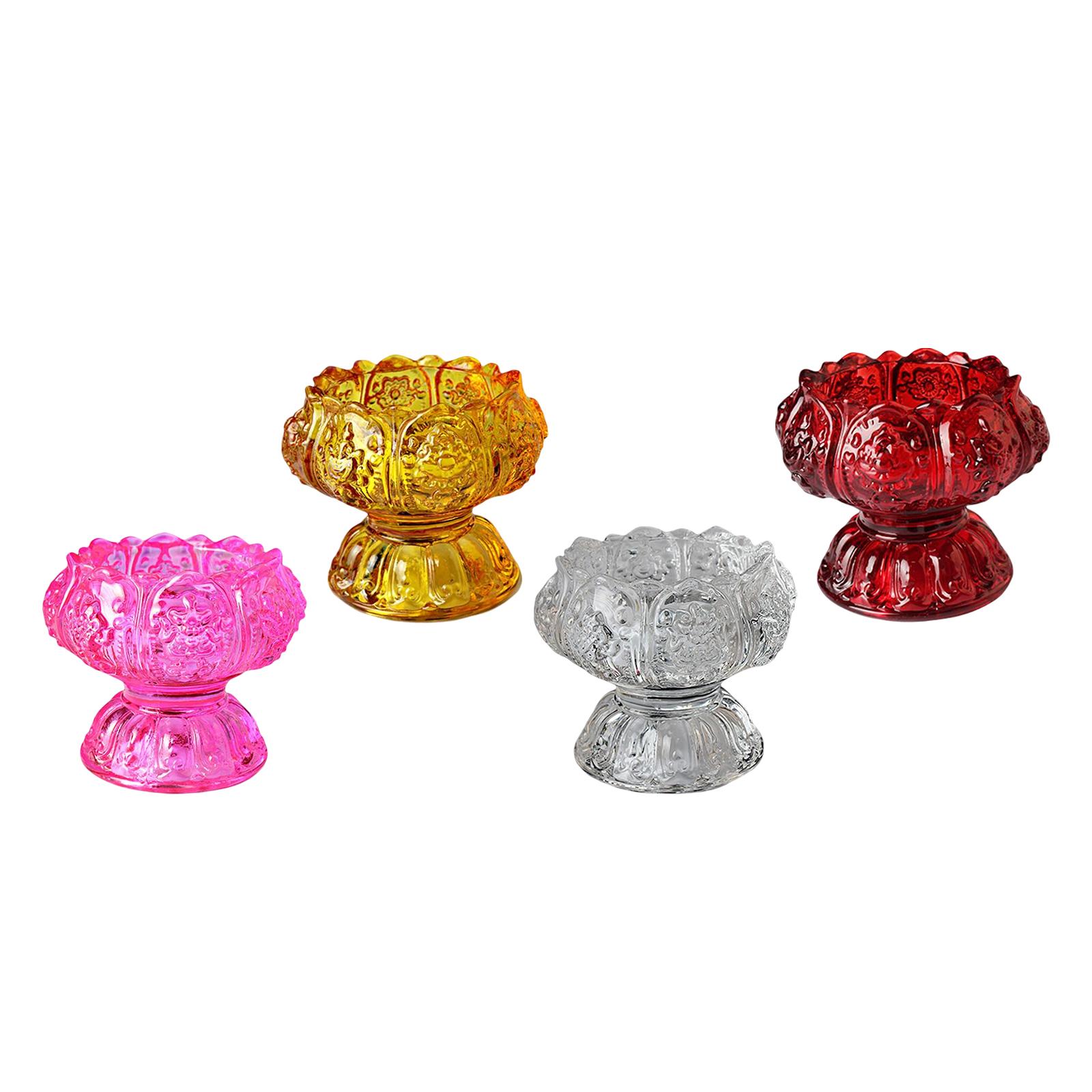 Candle Glass Supplies - Suporte para vela de chá para