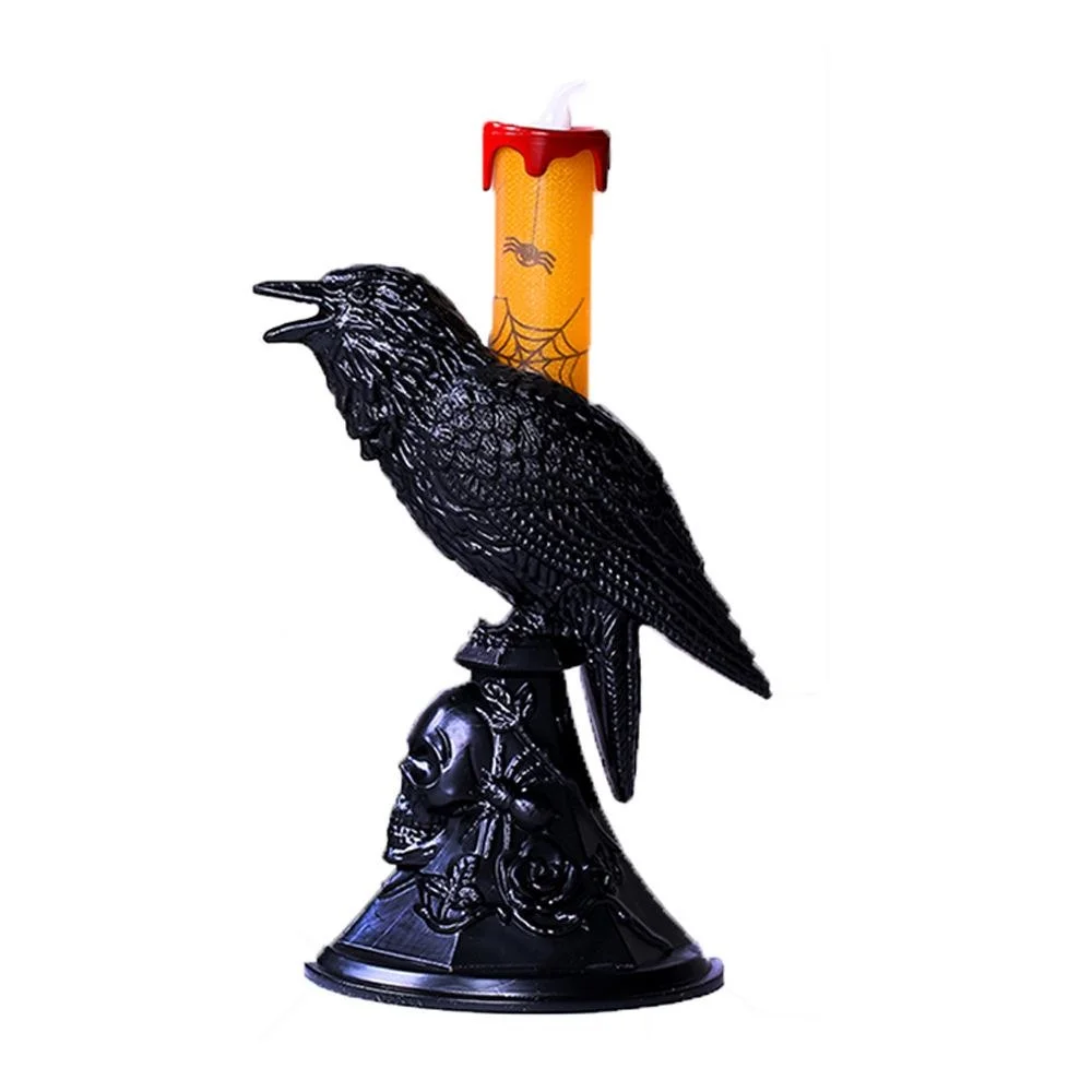 Candle Supplies Europe - Nova estátua de corvo preto brilhante