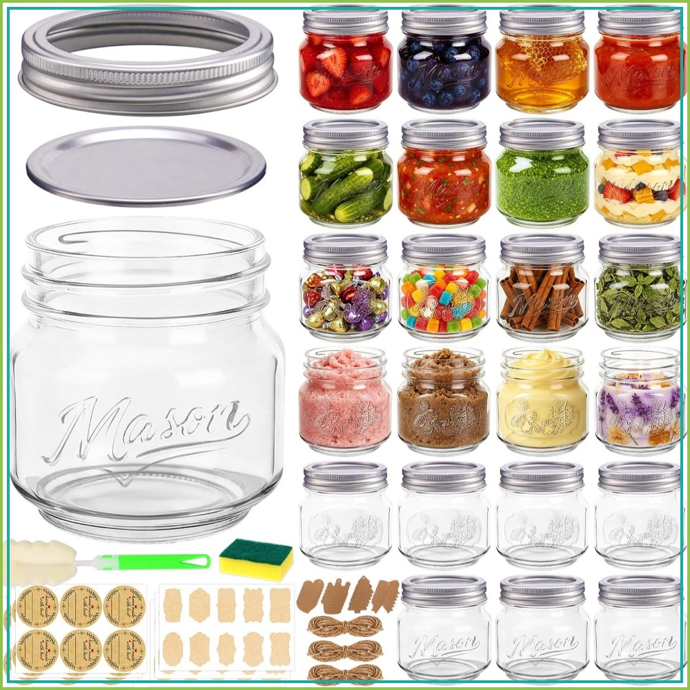 Mason Jar 8Oz - Potes Mason de 8 oz com