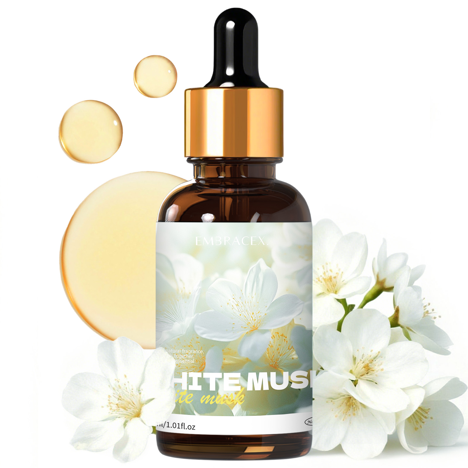 Candle Supplies Essential Oils - Óleo essencial de almíscar branco 30ml,
