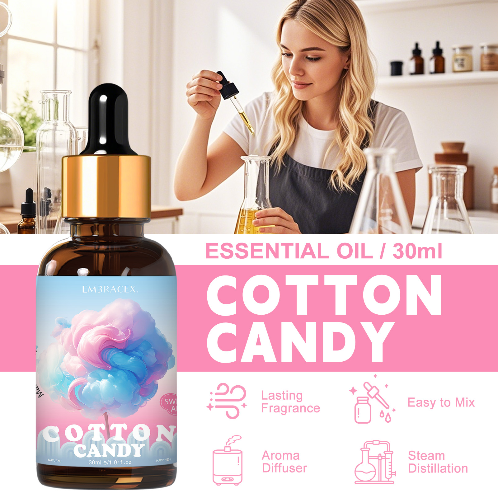 Óleo Essencial de Algodão Doce - Candle Supplies Essential Oils avaliação e preço