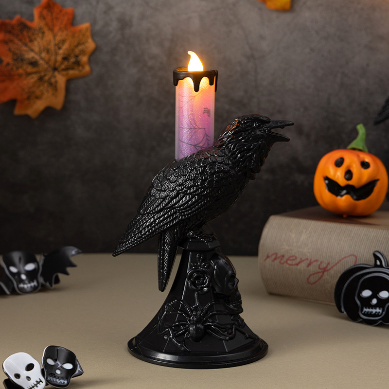 Castiçal de estátua de corvo p - Candle Supplies Europe avaliação e preço