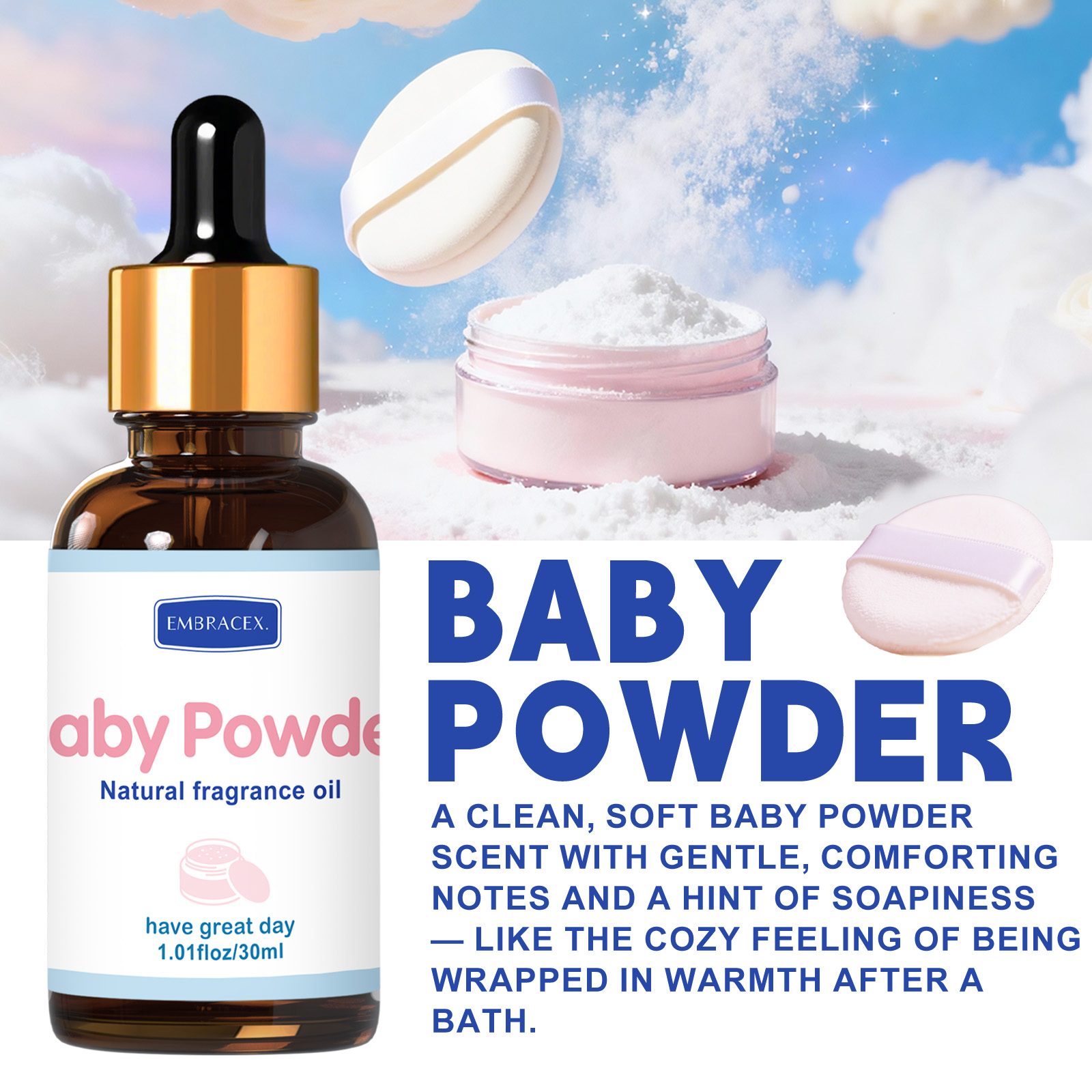 Óleo essencial de pó de bebê 3 - Candle Supplies Essential Oils avaliação e preço