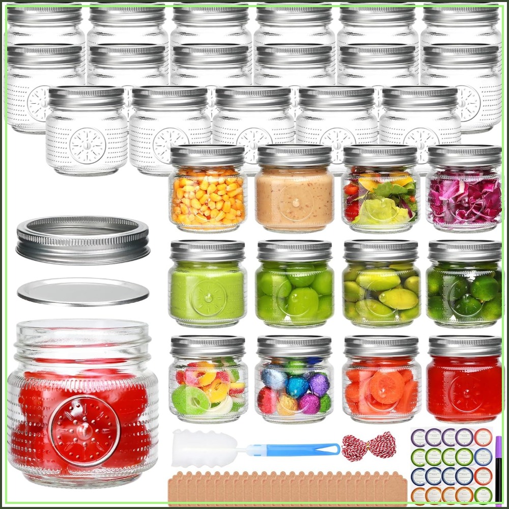 Pacote com 30 Frascos Mason de - Mason Jar 8Oz avaliação e preço