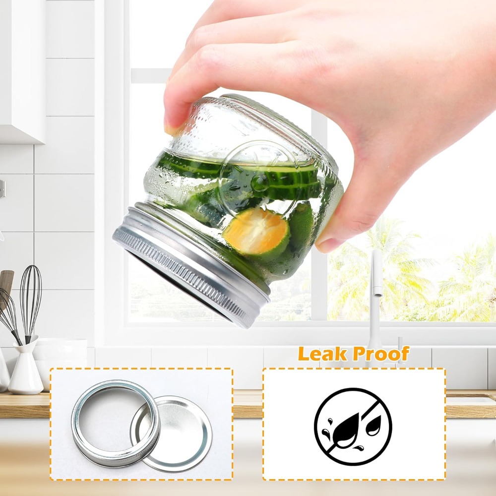 Pacote com 30 Frascos Mason de - Mason Jar 8Oz avaliação e preço