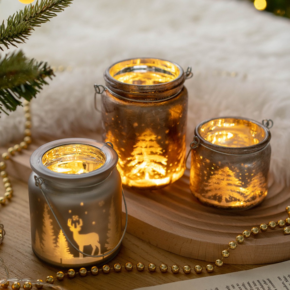 Natal galvanizado castiçal de  - Candle Glass Supplies avaliação e preço